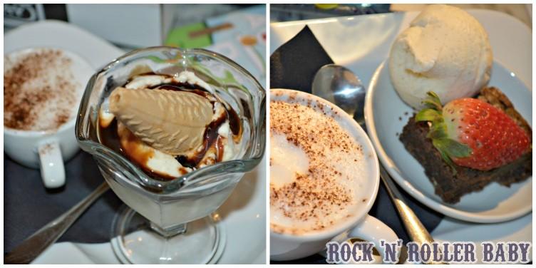 And the children went for a sundae and a gluten free brownie with the all important bambinoccino!
